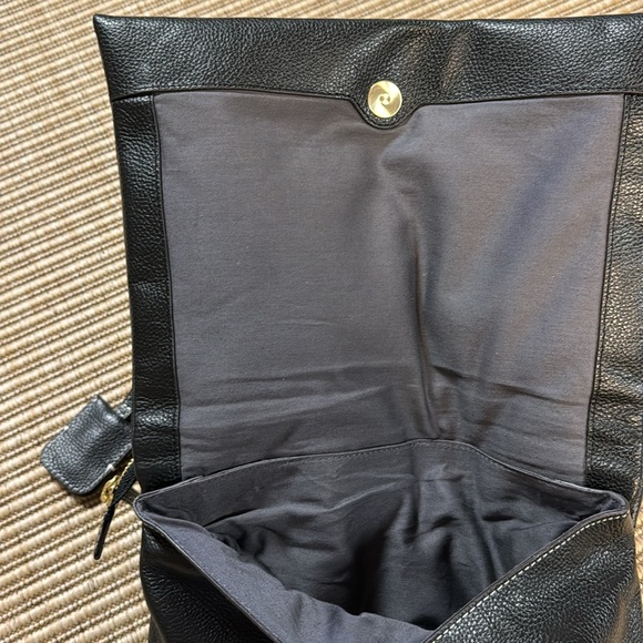 J Jill Do-It-All Crossbody Black Pebble Leather Purse - Picture 12 of 17